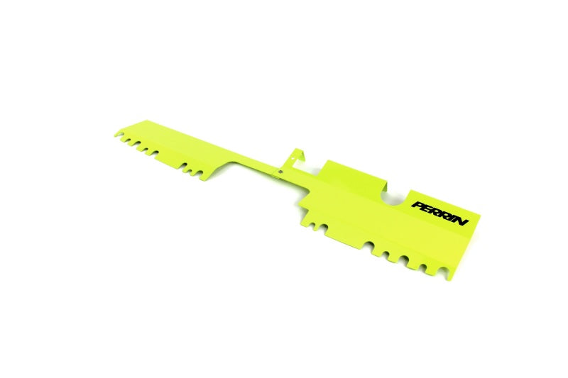 Perrin 15-21 Subaru WRX/STI Radiator Shroud (With OEM Intake Scoop) - Neon Yellow