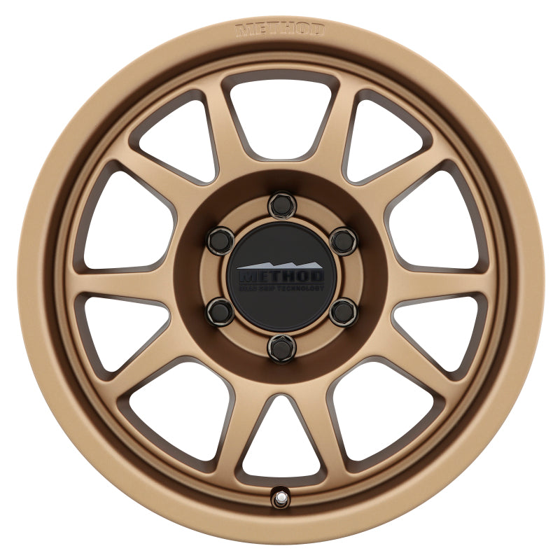 Method MR702 17x8.5 0mm Offset 6x120 67mm CB Method Bronze Wheel