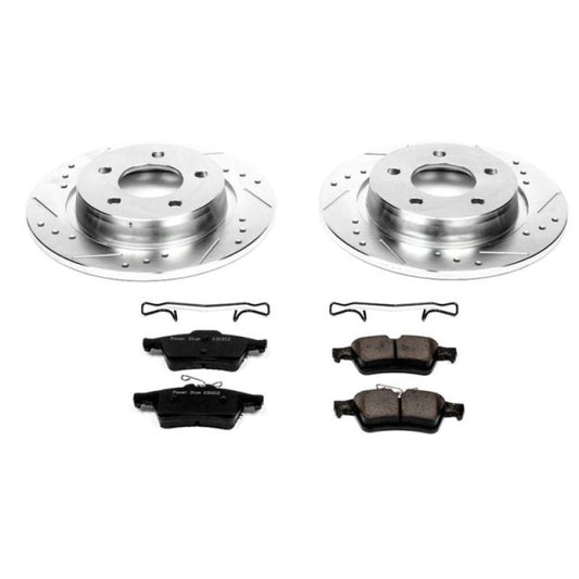 Power Stop Rear Z23 Evolution Sport Brake Kit Mazda 3 S 2004-2013 / 3 Mazdaspeed 2007-2013 | K129