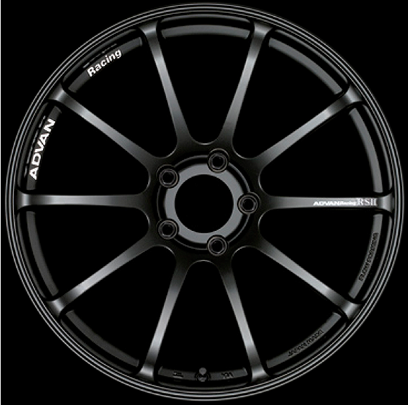 Advan RSII 17x8.5 +31 5-114.3 Semi Gloss Black Wheel