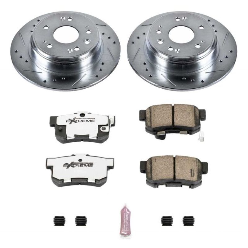 Power Stop Rear Z26 Street Warrior Brake Kit Honda CR-V 2002-2004 | K6172-26