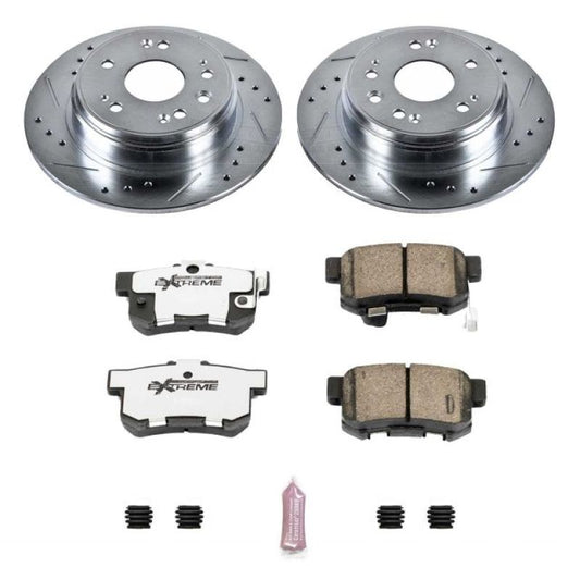 Power Stop Rear Z26 Street Warrior Brake Kit Honda CR-V 2002-2004 | K6172-26