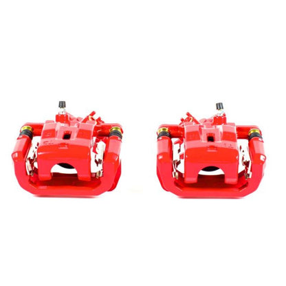 Power Stop Rear Red Calipers w/ Brackets Pair Mazda RX-8 2004-2011 | S2992