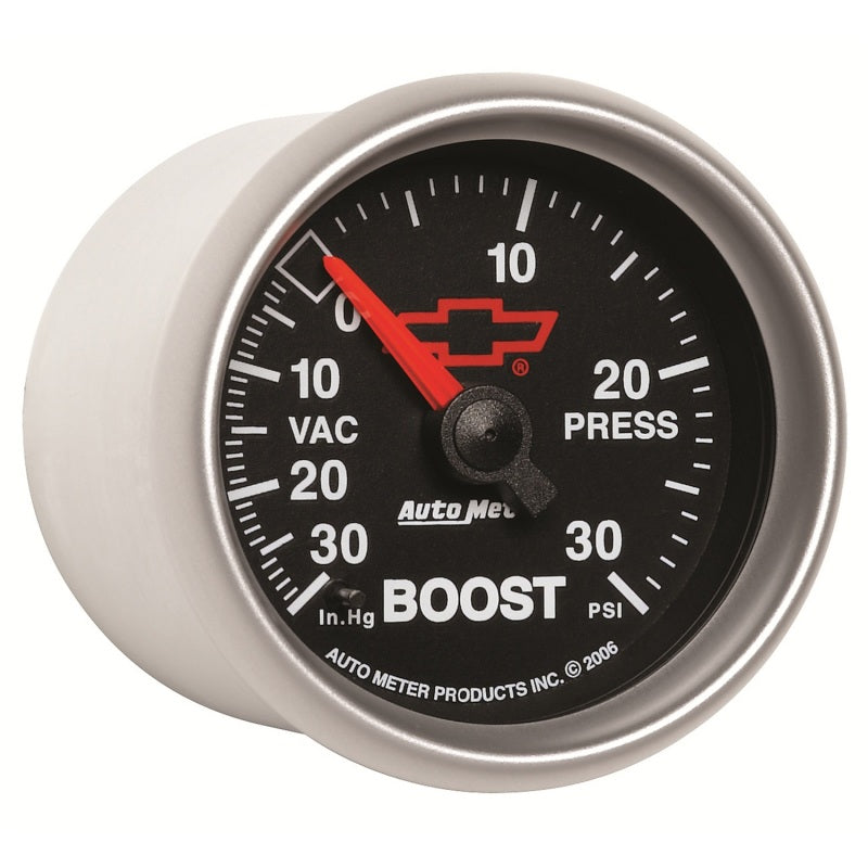 Autometer Sport-Comp II GM 52mm 30 PSI Mechanical Boost Vacumm Gauge Universal | 3603-00406