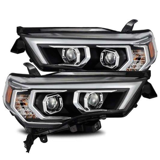 AlphaRex PRO-Series Projector Headlights Plank Style Black w/Sequential Signal Toyota 4Runner 2014-21 | 880732