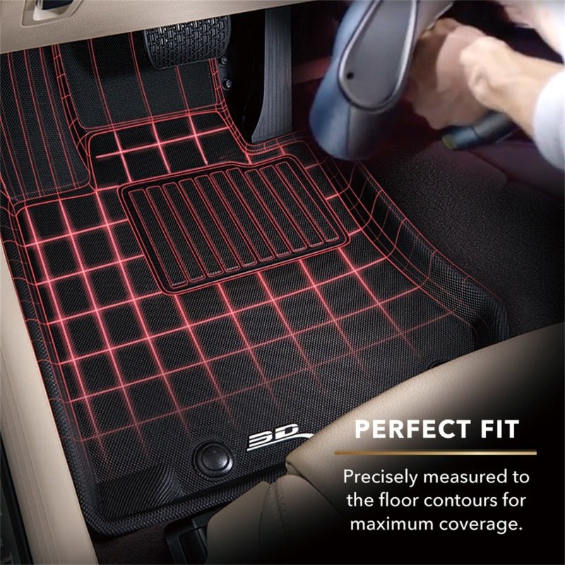 3D MAXpider 14 - 18 Subaru Forester Kagu 2nd Row Floormats - Black | L1SB00921509 - JDMuscleFloor MatsaceL1SB00921509