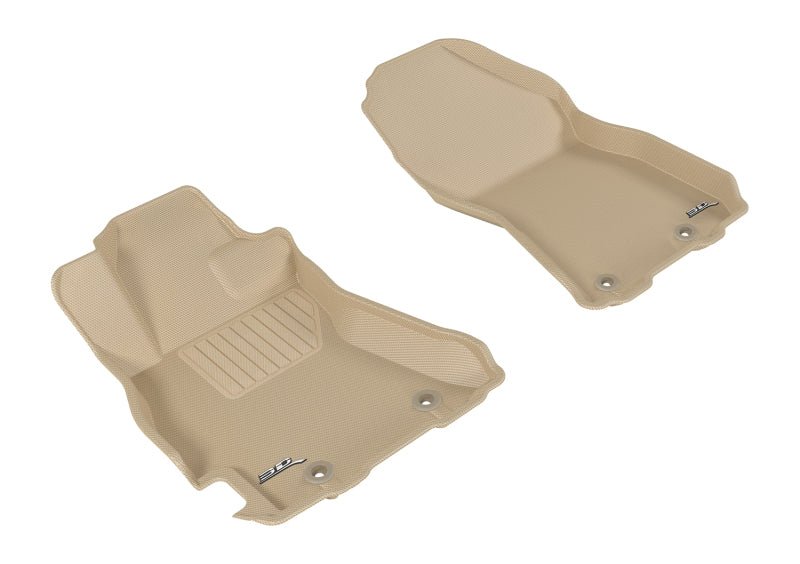 3D MAXpider 15 - 19 Legacy/Outback Kagu 1st Row Floormat - Tan | L1SB01311502 - JDMuscleFloor MatsaceL1SB01311502