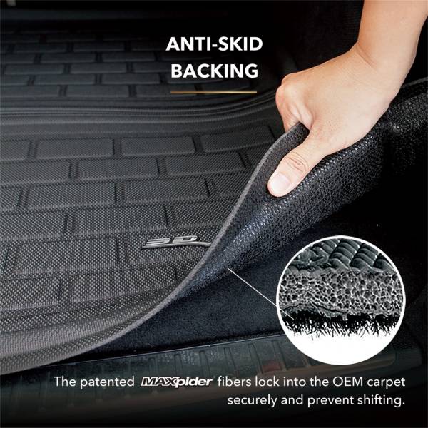 3D MAXpider [15 - 21 WRX/STI] Kagu Cargo Liner - Black | M1SB0201309 - JDMuscleFloor MatsaceM1SB0201309