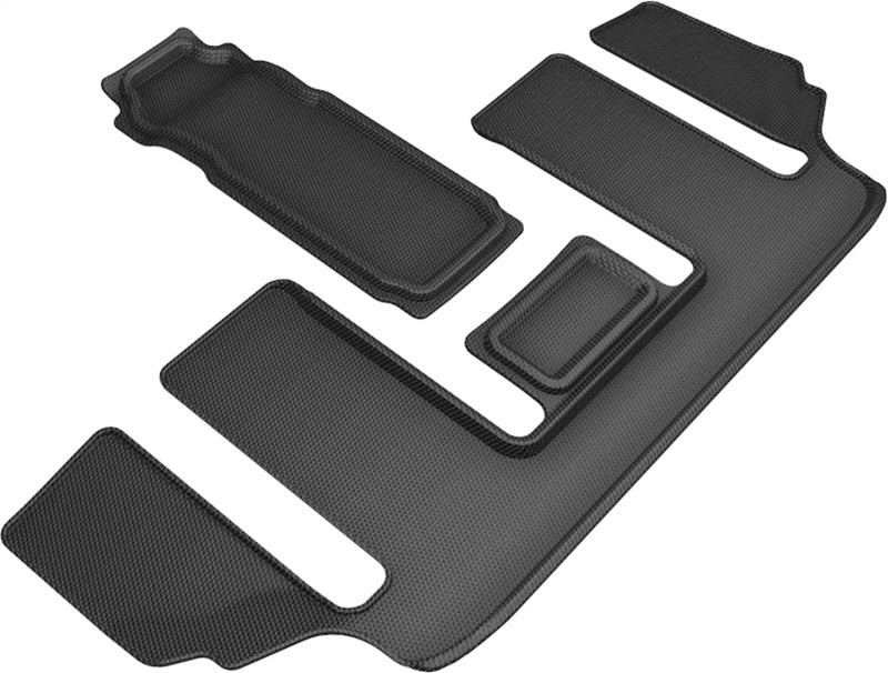 3D MAXpider 20 - 21 Mazda CX - 9 6 - Seat without 2nd Row Console Kagu 3rd Row Floormats - Black | L1MZ07631509 - JDMuscleFloor MatsaceL1MZ07631509