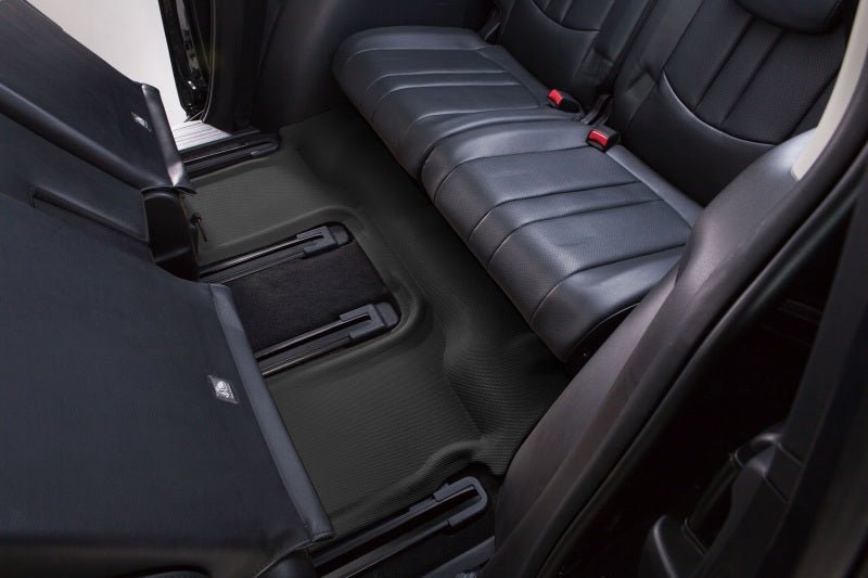 3D MAXpider 20 - 21 Mazda CX - 9 6 - Seat without 2nd Row Console Kagu 3rd Row Floormats - Black | L1MZ07631509 - JDMuscleFloor MatsaceL1MZ07631509