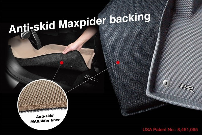 3D MAXpider 2006 - 2011 Civic Coupe Classic 2nd Row Floormats - Black | L1HD03622209 - JDMuscleFloor MatsaceL1HD03622209