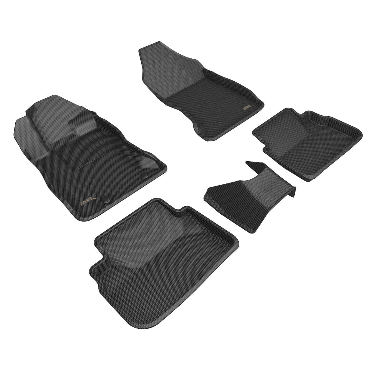 3D Maxpider [22 - 26 WRX] Kagu All Weather Floor Liner (Front & Rear) Black - JDMuscleFloor MatsaceL1SB03601509