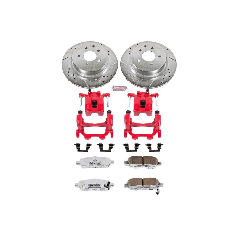 Power Stop Rear G25 Z26 Street Brake Kit w/ Calipers Infiniti G25 2011-2012 / G37 2009-2013 / Q40 2015 / M35 2010 / M45 2010 / Nissan 370Z 2010-2027 | KC179A-26