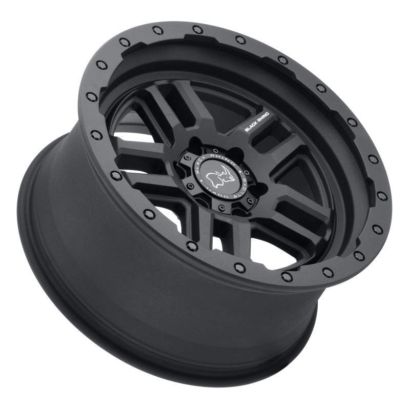 Black Rhino Barstow 17x8.0 5x114.3 ET30 CB 76.1 Textured Matte Black Wheel