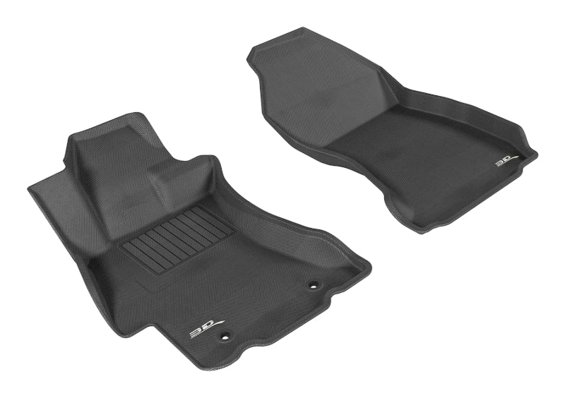 3DMaxpider [15 - 21 WRX/STI, 12 - 16 Impreza, 13 - 17 Crosstrek XV] All - Weather Floor Liner Set (Front) - Black | L1SB00811509 - JDMuscleFloor MatsaceL1SB00811509