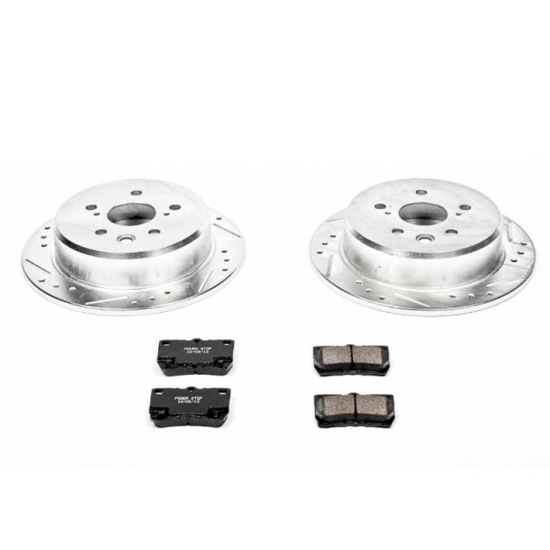 Power Stop Rear Z23 Evolution Sport Brake Kit Lexus IS250 2006-2013 | K195