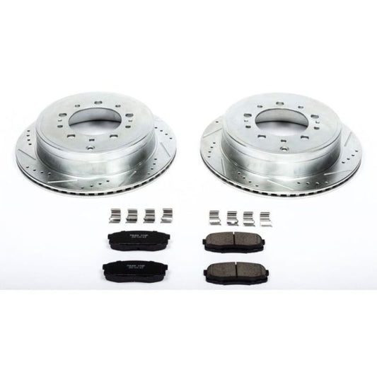 Power Stop Rear Z23 Evolution Sport Brake Kit Lexus LX570 2008-21 / Toyota Tundra 2007-21 / Land Cruiser 2008-21 / Sequoia 2008-21 | K3073