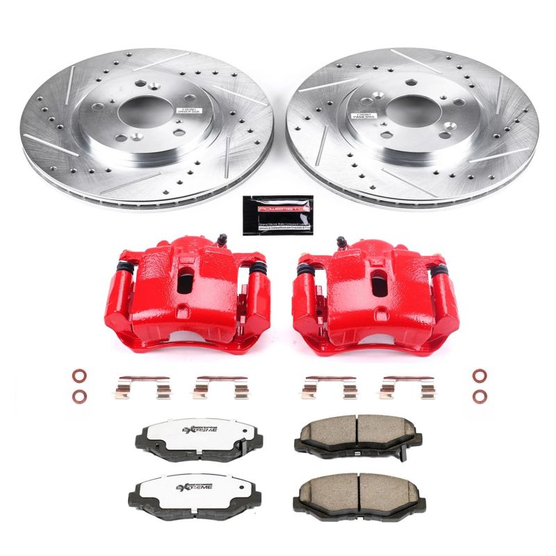 Power Stop Front Z26 Street Brake Kit w/ Calipers Honda Pilot 2003-2008 | KC2302-26