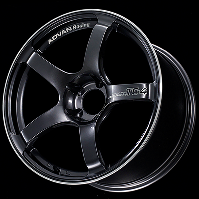 Advan TC4 18x9 +35 5-114.3 Racing Gunmetallic and Ring Wheel