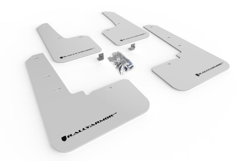 Rally Armor UR White Mud Flap w/ Black Logo Subaru Outback 2020-2022 | MF66-UR-WH/BLK