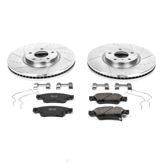 Power Stop Front Z23 Evolution Sport Brake Kit Infiniti G35 2007-2008 / G37 2008-2013 / Q60 2014-2015 | K3022