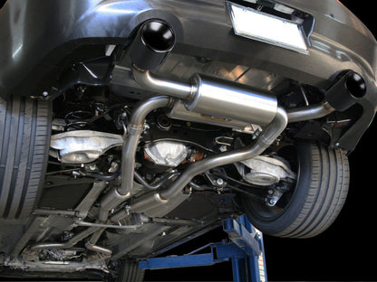 aFe Takeda 2-1/2 in 304 SS Cat-Back Exhaust System w/ Black Tips Infiniti G37 2008-2013 / Q60 V6-3.7 2014-2015 | 49-36103-B