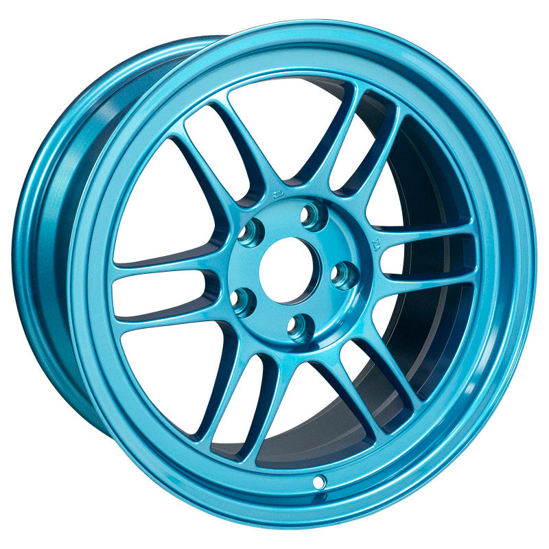 Enkei RPF1 17x9 5x114.3 22mm Offset 73mm Bore Emerald Blue Wheel