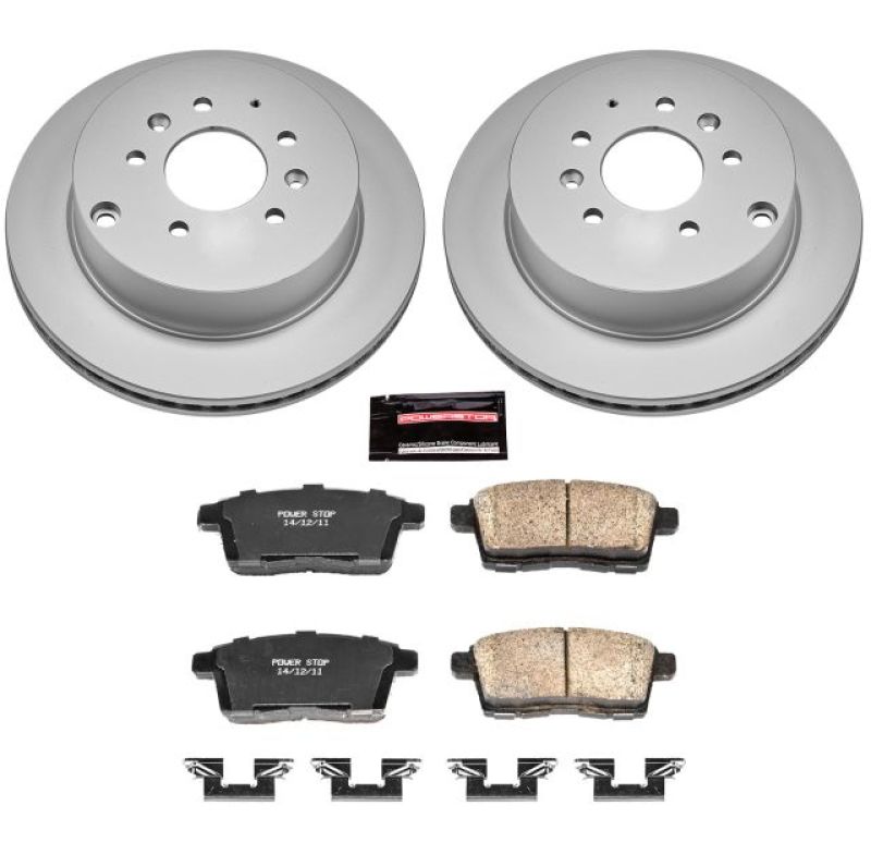 Power Stop Rear Z17 Evolution Geomet Coated Brake Kit Mazda CX-7 2007-2012 | CRK5876