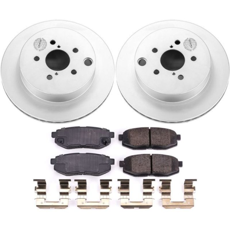 Power Stop 14-18 Subaru Forester Rear Z17 Evolution Geomet Coated Brake Kit | CRK6978