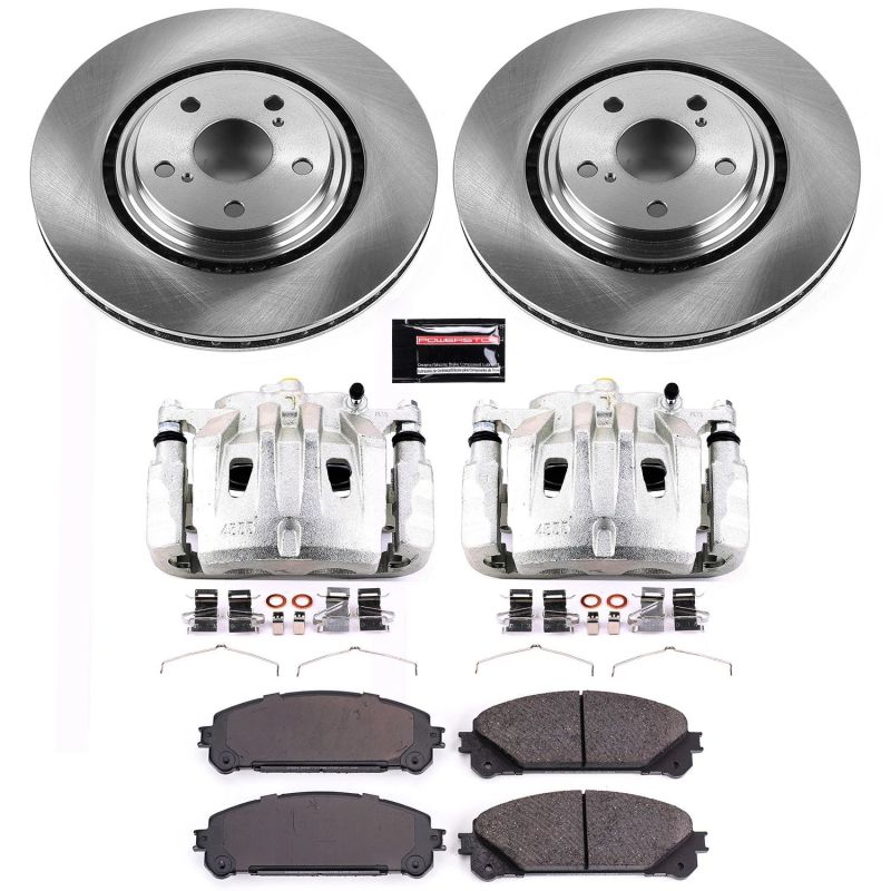 Power Stop Front Autospecialty Brake Kit w/ Calipers Lexus NX200t 15-2017 / NX300 2018-21 / NX300h 15-21 / RX350 2010-2015 / Toyota Highlander 2008-2013 | KCOE4713