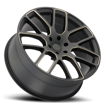 Black Rhino Kunene 22x9.5 5x114.3 ET30 CB 76.1 Matte Black w/Dark Tint Milled Spokes Wheel