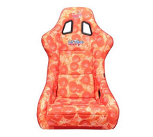 FRP Bucket Seat PRISMA- ULTRA SLICE Edition w/ Gold Pearlized Back Pizza Microfiber Print- Large