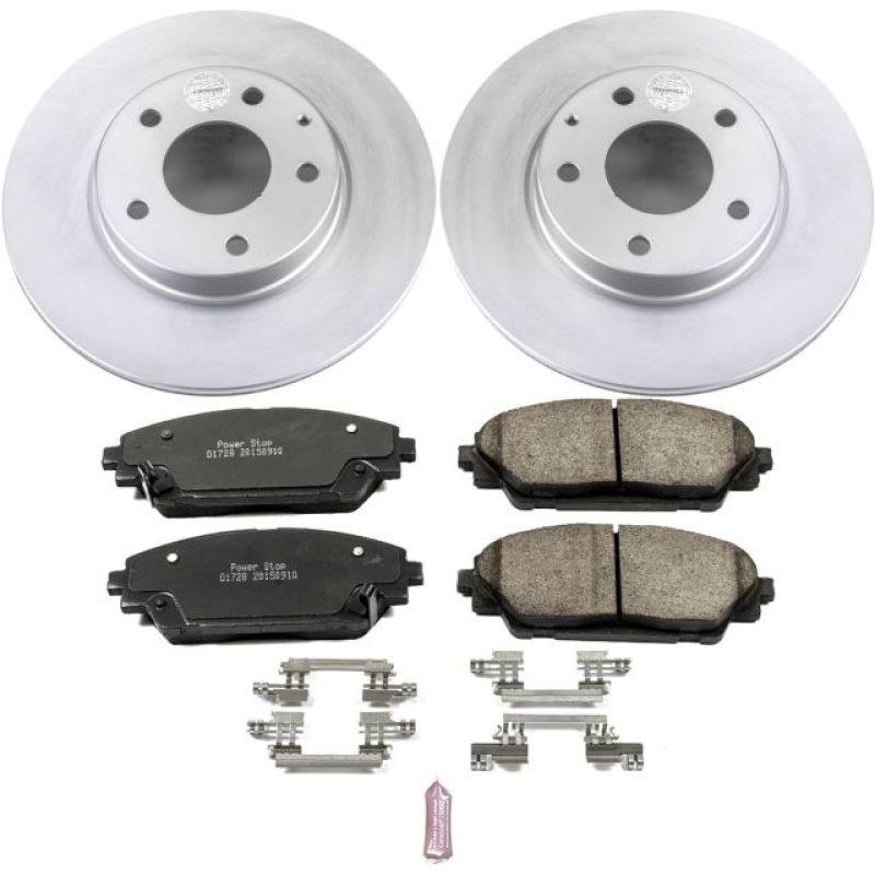 Power Stop Front Z17 Evolution Geomet Coated Brake Kit Mazda Mazdaspeed 3 2014-2016 / CX-3 2016-21 | CRK6974