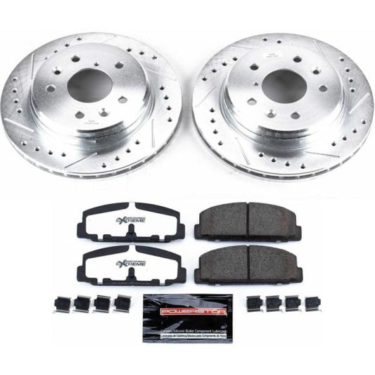 Power Stop Rear Z26 Street Warrior Brake Kit Mazda RX-7 1986-1991 | K472-26