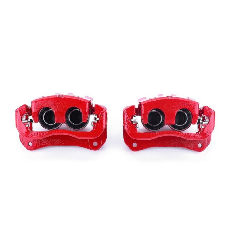 Power Stop Front Red Calipers w /Brackets Pair Lexus NX200t 15-2017 / NX300 2018-21 / NX300h 15-21 / RX350 2010-2018 / RX350L 2018-21 / RX450h 2010-2015 / RX450hL 2018-21 / Toyota Highlander 2008-2013 | S3352