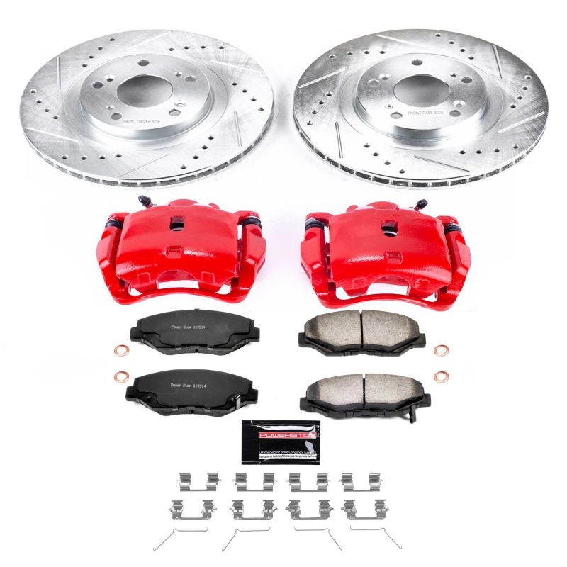 Power Stop Front Z36 Truck & Tow Brake Kit w/ Calipers Honda Civic 2012-2015 / CR-V 2005-2006 / Acura ILX 2013-2015 | KC3055-36