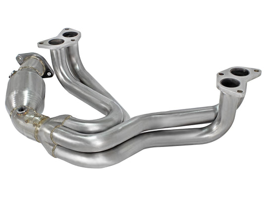 aFe 13-17 FR-S/BRZ H4-2.0L Twisted Steel Long Tube Header; Street Series | 48-36005-HC