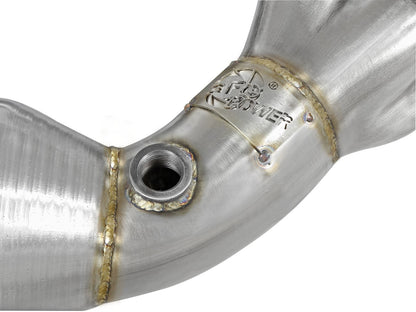 aFe 12-17 Toyota 86 /FRS/BRZ Twisted Steel 304 Stainless Steel Long Tube Header w/ Cat