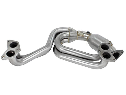 aFe 12-17 Toyota 86 /FRS/BRZ Twisted Steel 304 Stainless Steel Long Tube Header w/ Cat