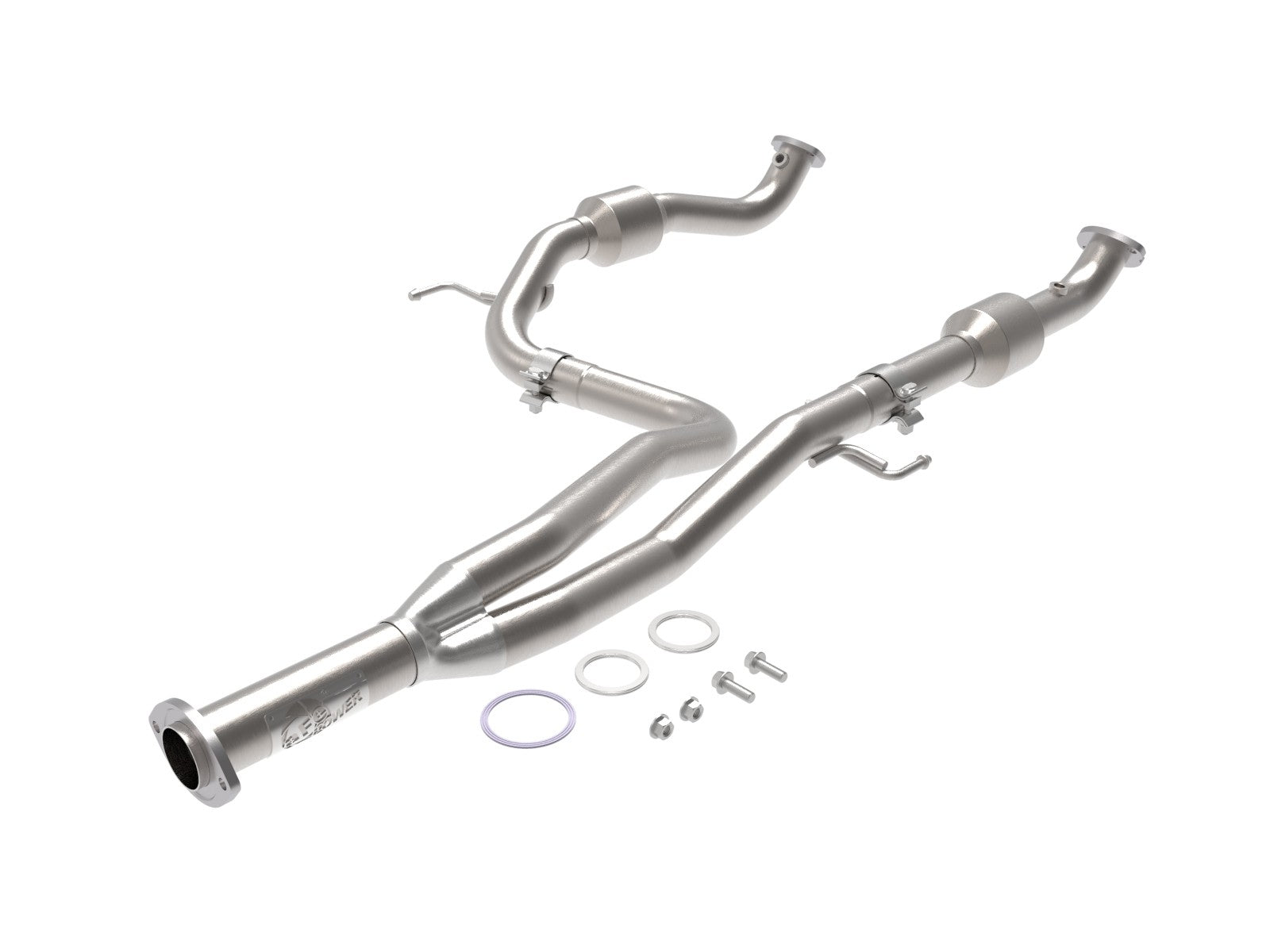 aFe 16-17 Tacoma V6-3.5L Twisted Steel 2.5in 409 SS Y-Pipe | 2WD Models Only | 48-46011-RN