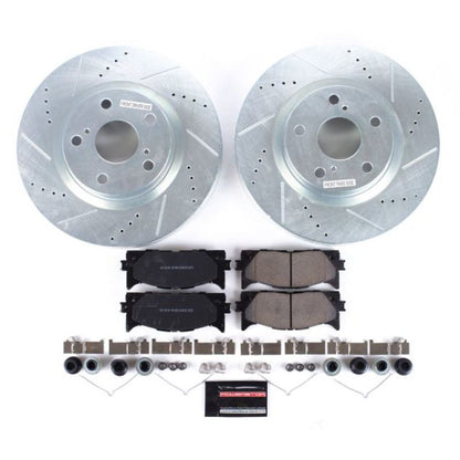 Power Stop Front Z23 Evolution Sport Brake Kit Lexus ES300h 2013-2018 / ES350 2007-2018 / Toyota Avalon 2008-2018 / Camry 2007-2017 | K3053