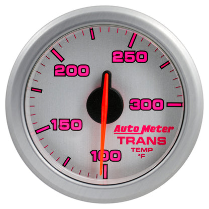 Autometer Airdrive 2-1/6in Trans Temperature Gauge 100-300 Degrees F Silver Universal | 9157-UL