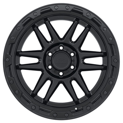 Black Rhino Apache 17x8.5 5x114.3 ET-18 CB 71.6 Matte Black w/Black Bolts Wheel