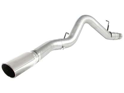 aFe Atlas 5-in Aluminized Steel DPF-Back Exhaust System with Polished Tip Chevrolet Silverado 2500 HD 2011-2016 / Silverado 3500 HD 2011-2016 / GMC Sierra 2500 HD 2011-2016 / Sierra 3500 HD 2011-2016 | 49-04041-P