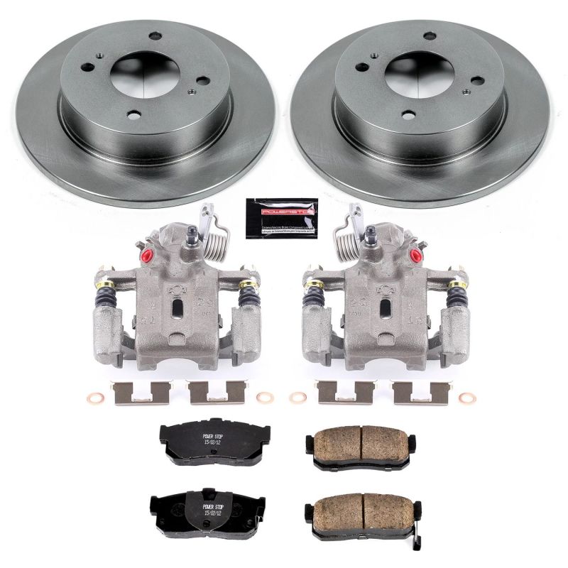 Power Stop Rear Autospecialty Brake Kit w/ Calipers Infiniti G20 1999-2001 / Nissan Sentra 2000-2001 | KCOE740