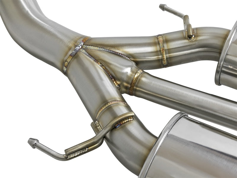 aFe Takeda 3in 304 SS Cat-Back Exhaust w/ Tri-Polished Tips Honda Civic Type R L4 2.0L 2017-2021 | 49-36623-P