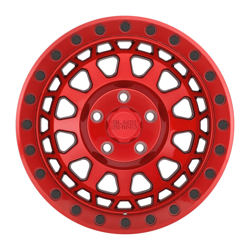 Black Rhino Primm 17x9.0 5x114.3 ET-18 CB 71.6 Candy Red w/Black Bolts Wheel