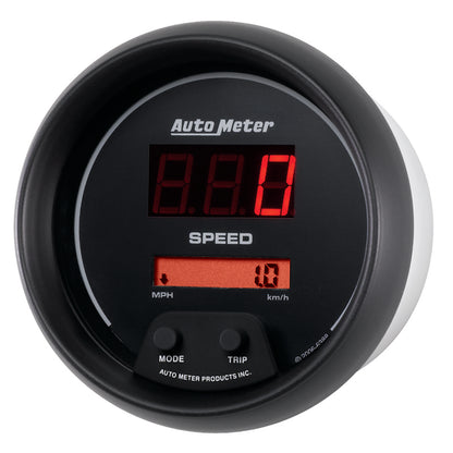 Autometer Sport-Comp Black 3 3/8in 160 MPH Digital Speedometer Gauge Universal | 6388