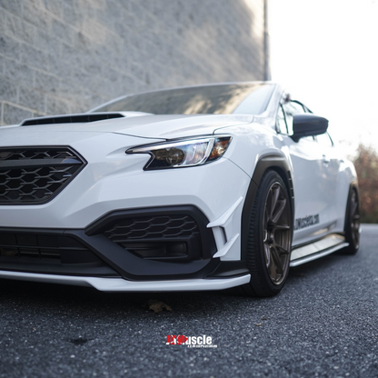JDMuscle 2022-24 WRX Canards V2 - Paint Matched / Gloss Black / ABS