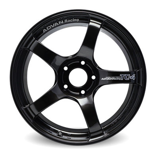 Advan TC4 16x8.0 +38 4-100 Black Gunmetallic Wheel | No Ring